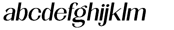 Natharie Semi Expanded Slant FONT