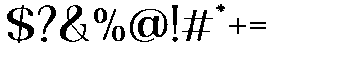 Natharie Semi Expanded Font OTHER CHARS