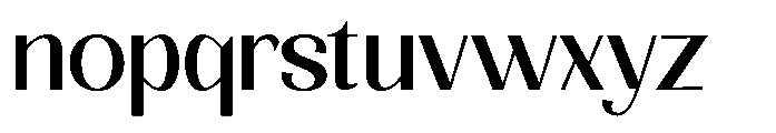 Natharie Semi Expanded Font LOWERCASE