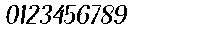 Natharie Slant Font OTHER CHARS