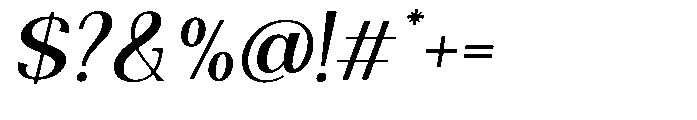 Natharie Slant Font OTHER CHARS