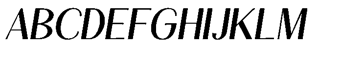 Natharie Slant Font UPPERCASE
