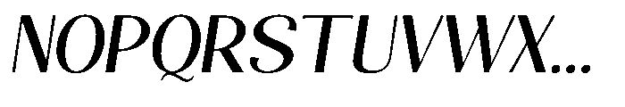 Natharie Slant Font UPPERCASE