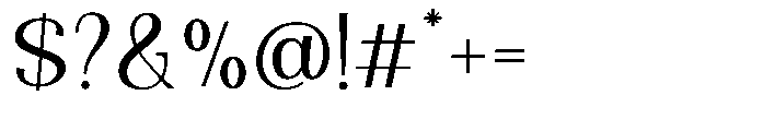 Natharie Variable Font OTHER CHARS