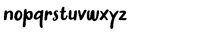 Nathot Regular Font LOWERCASE