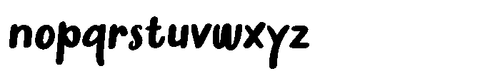 Nathot Semi Bold Font LOWERCASE