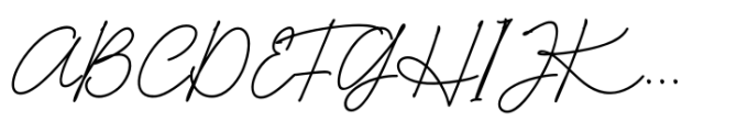 National Autographer Regular Font UPPERCASE