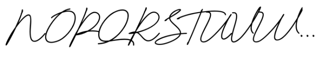 National Autographer Regular Font UPPERCASE