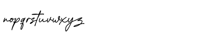 National Autographer Regular Font LOWERCASE