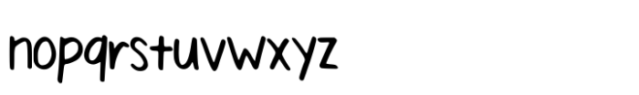National Handwriting Font LOWERCASE