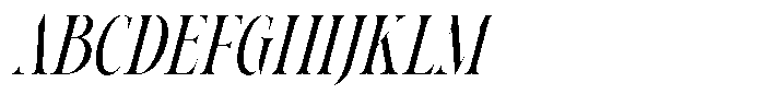 Native Designer Italic Font UPPERCASE