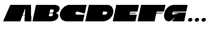 Native Letter Oblique Font UPPERCASE