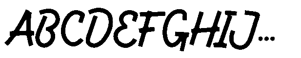 Native Letter Script Font UPPERCASE