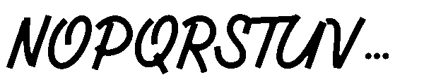 Native Letter Script Font UPPERCASE