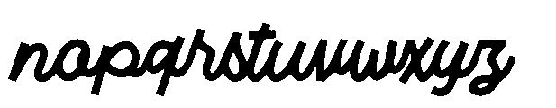 Native Letter Script Font LOWERCASE