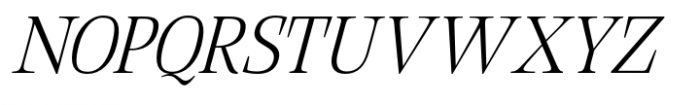 Native Txt Extra Light Italic Italic Font UPPERCASE