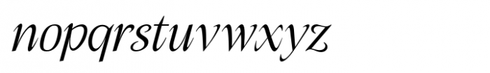 Native Txt Extra Light Italic Italic Font LOWERCASE