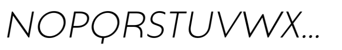 Natom Pro Light italic Font UPPERCASE