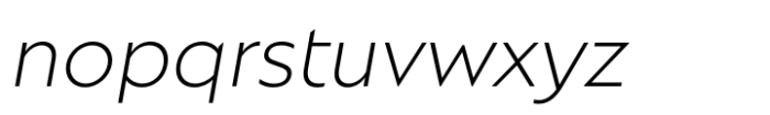 Natom Pro Light italic Font LOWERCASE