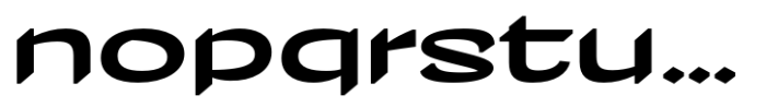 Natri Extended Bold Font LOWERCASE