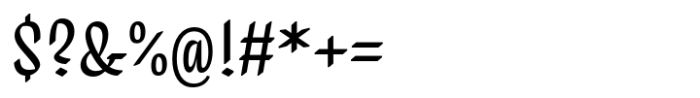 Natri Narrow Regular Font OTHER CHARS