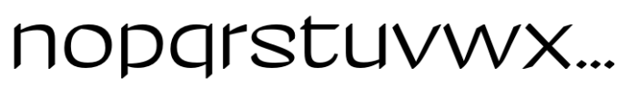 Natri Semi Extended Regular Font LOWERCASE