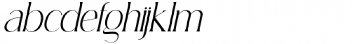 Natural Cadence Italic Font LOWERCASE