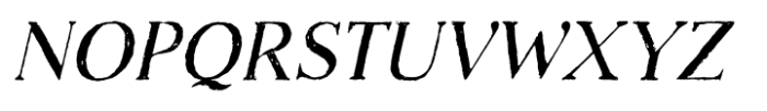 Natural Comforts Italic Font UPPERCASE