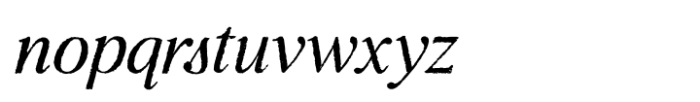 Natural Comforts Italic Font LOWERCASE