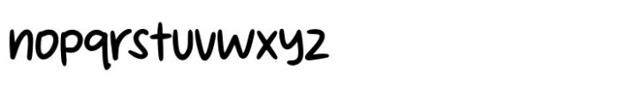 Natural Handmade Regular Font LOWERCASE