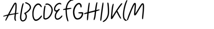 Natural Handmade Style Font UPPERCASE