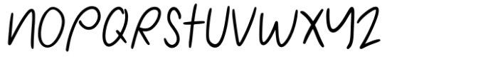 Natural Handmade Style Font UPPERCASE