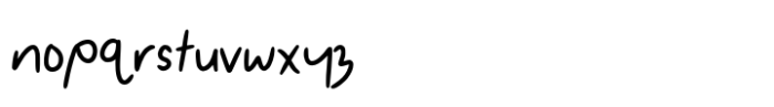 Natural Handmade Style Font LOWERCASE