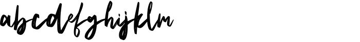 Natural Handwritten Regular Font LOWERCASE