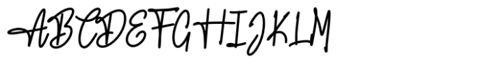 Natural Lovely Script Font UPPERCASE