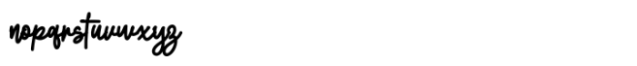 Natural Lovely Script Font LOWERCASE