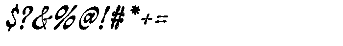 Natural Mistic  Script Regular Font OTHER CHARS