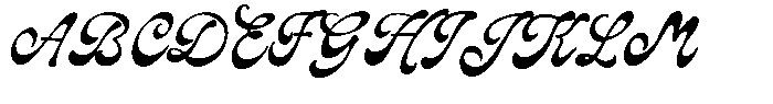Natural Mistic  Script Regular Font UPPERCASE