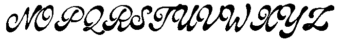 Natural Mistic  Script Regular Font UPPERCASE