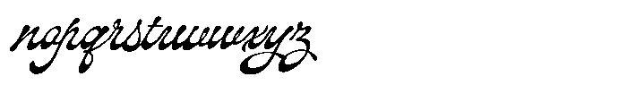 Natural Mistic  Script Regular Font LOWERCASE