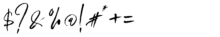Natural Outside Font OTHER CHARS