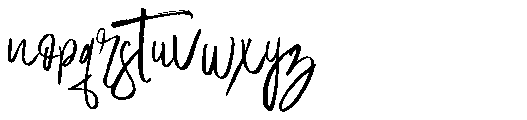 Natural Outside Font LOWERCASE
