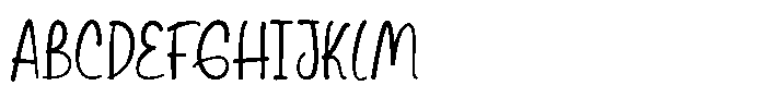 Natural Pastel Font UPPERCASE