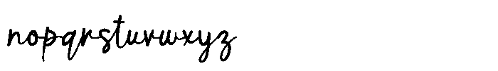 Natural Pastel Font LOWERCASE