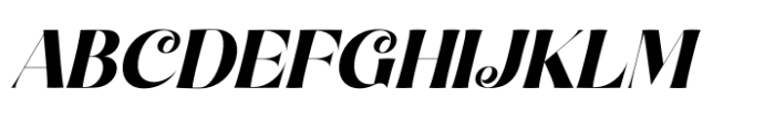 Natural Royale Italic Font UPPERCASE