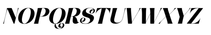 Natural Royale Italic Font UPPERCASE