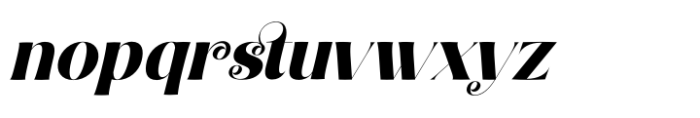 Natural Royale Italic Font LOWERCASE