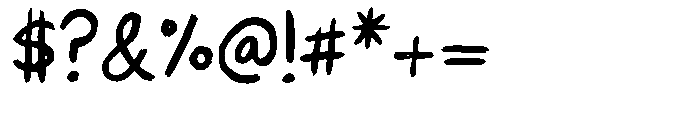 Natural Scriptura Regular Font OTHER CHARS