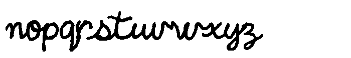 Natural Scriptura Regular Font LOWERCASE