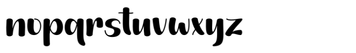 Natural Font LOWERCASE